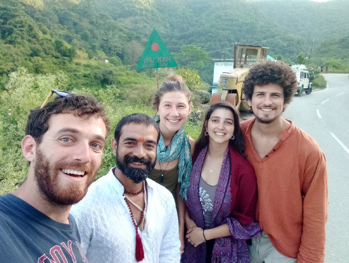 Yoga teacher training session Maunvan Rishikesh