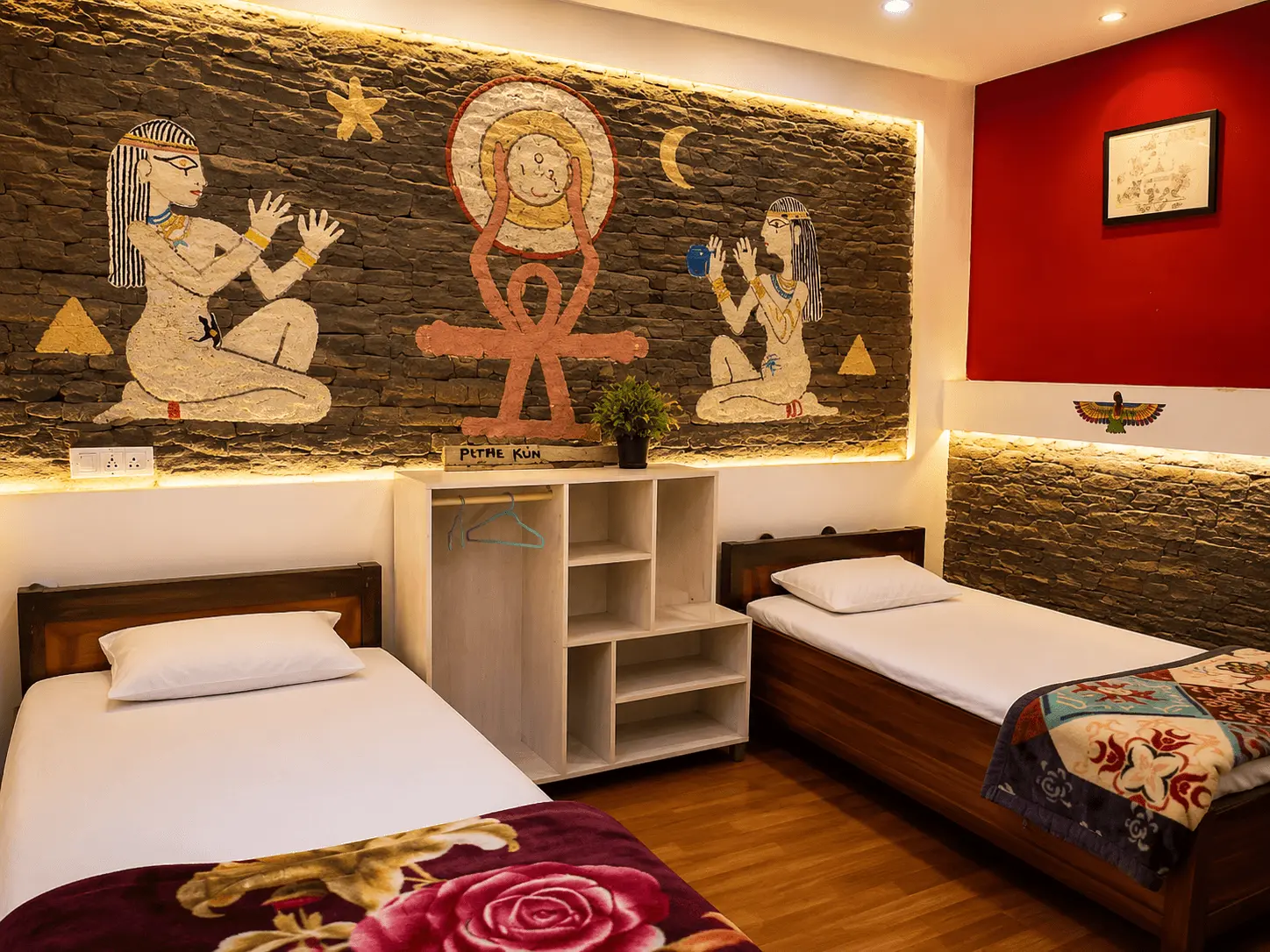 Accommodation room at Maunvan ashram healing retreat Rishikesh